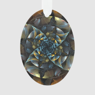 Pinwheel Abstrakt Art Acrylic Oval Ornament
