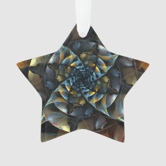 Pinwheel Abstrakt Art Acrylic Star Ornament