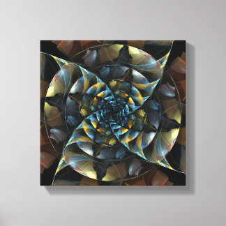 Pinwheel Abstrakt Art Black and White Leinwanddruck
