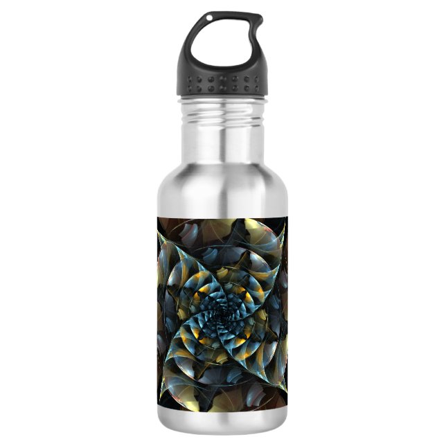 Pinwheel Abstrakt Art Bottle Edelstahlflasche (Vorderseite)