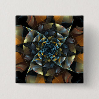 Pinwheel Abstrakt Art Button (Quadrat)