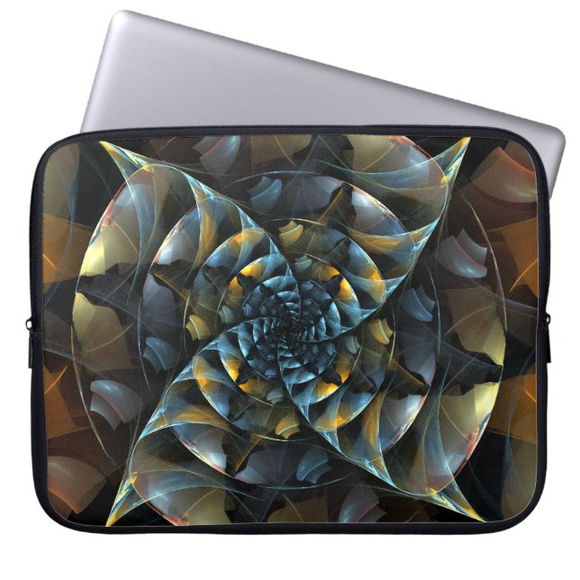 Pinwheel Abstrakt Art Laptop Sleeve (Vorderseite)