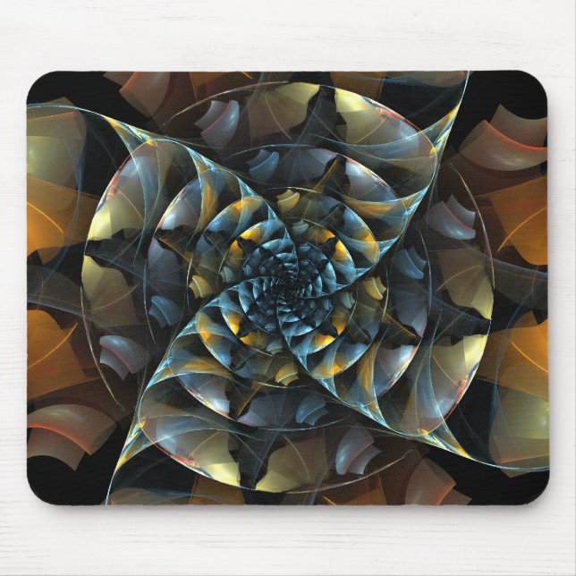 Pinwheel Abstrakt Art Mousepad (Vorne)