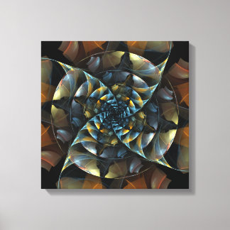 Pinwheel Abstrakt Art Quad Canvas Print Leinwanddruck