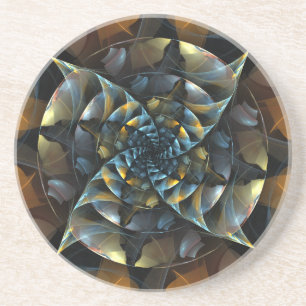 Pinwheel Abstrakt Art Sandstone Untersetzer