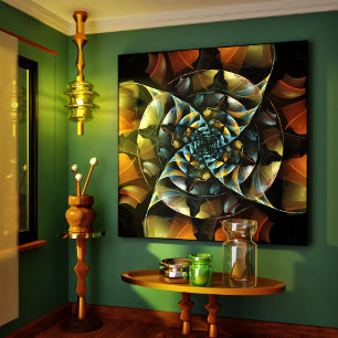 Pinwheel Abstrakt Art Wrapped Canvas Print Leinwanddruck