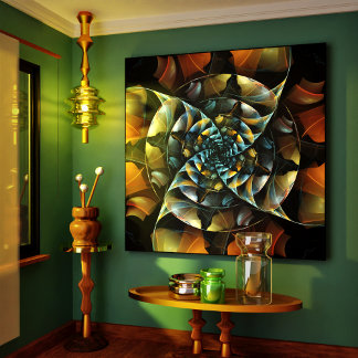 Pinwheel Abstrakt Art Wrapped Canvas Print Leinwanddruck