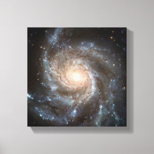 Pinwheel galaxy Hubble Telescope WeltraumFoto Leinwanddruck