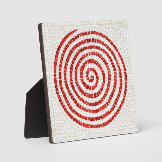 PINWHEEL MOSAIC 5,25" Square Plaque mit Easel Fotoplatte (Vorderseite)