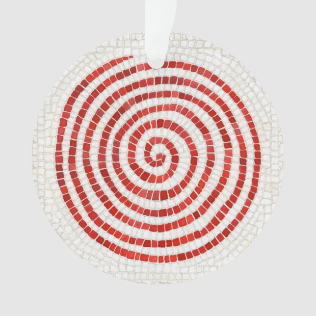 PINWHEEL MOSAIC Acrylic Circle Ornament (Vorderseite)