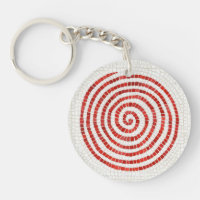 PINWHEEL MOSAIC Round Acrylic Schlüsselanhänger