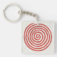 PINWHEEL MOSAIC Square Acrylic Schlüsselanhänger