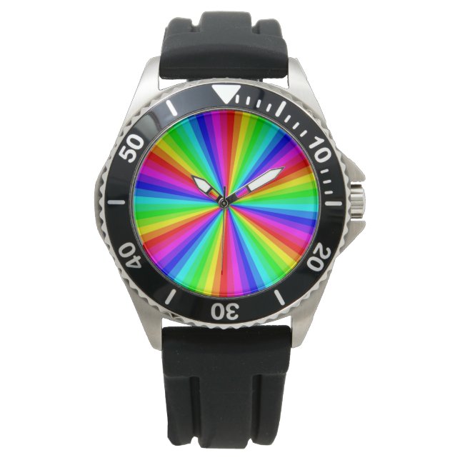 PINWHEEL RAINBOW ARMBANDUHR (Vorderseite)