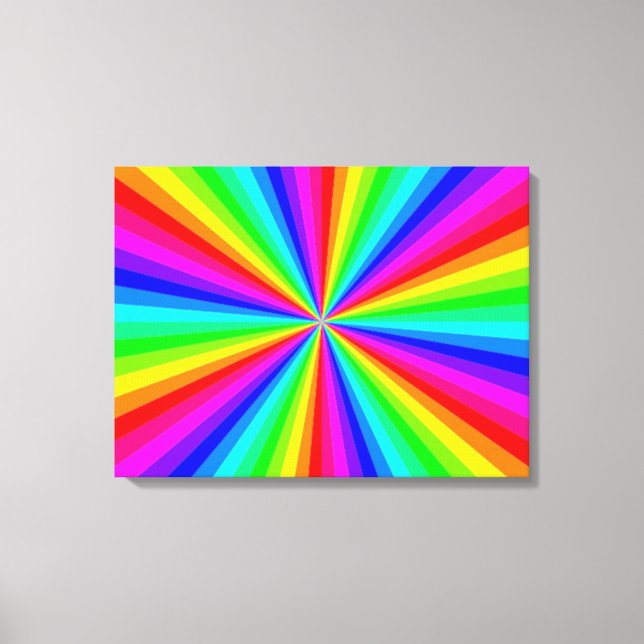 PINWHEEL RAINBOW LEINWANDDRUCK (Vorderseite)