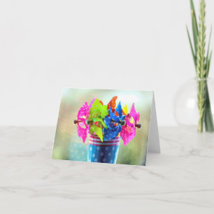 Pinwheels Bouquet Karte