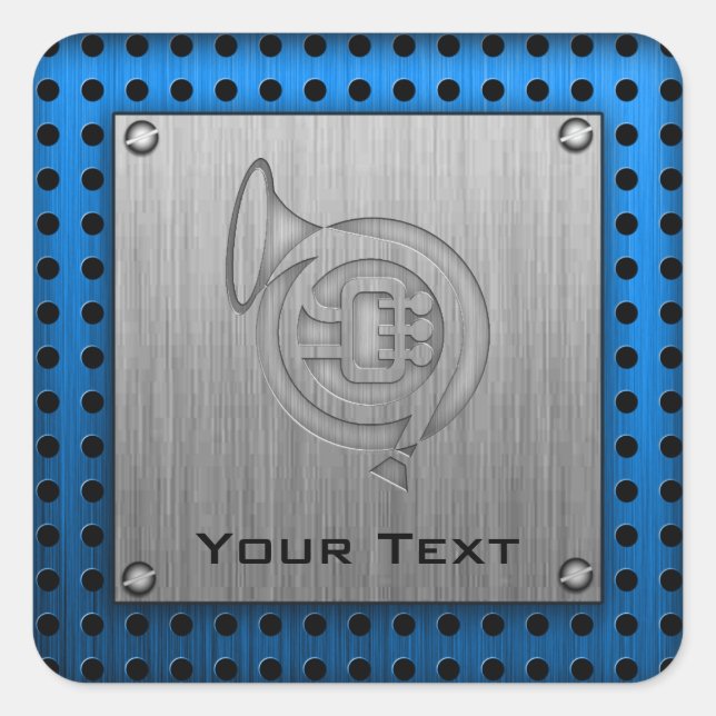 Pinzette-Metal-Look Quadratischer Aufkleber (Vorderseite)