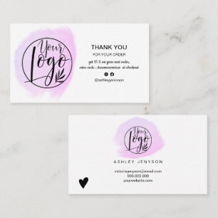 Pinzette Pinselstrich minimale Logo-Reihenfolge Vi Visitenkarte