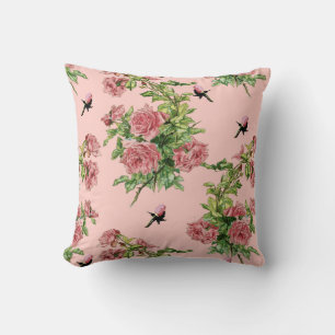 Pinzette und weißer Blumencotagekern Kissen