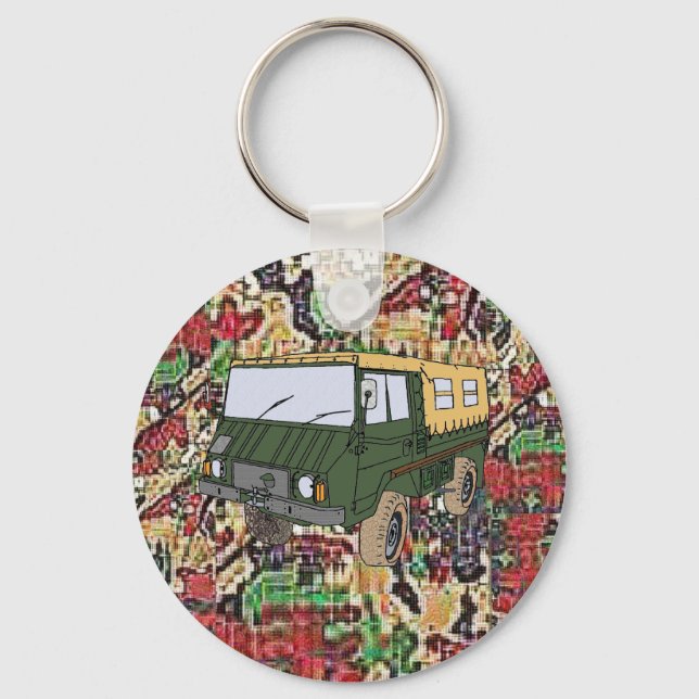 Pinzgauer 710M Schlüsselkette für Militärfahrzeuge Schlüsselanhänger (Vorderseite)