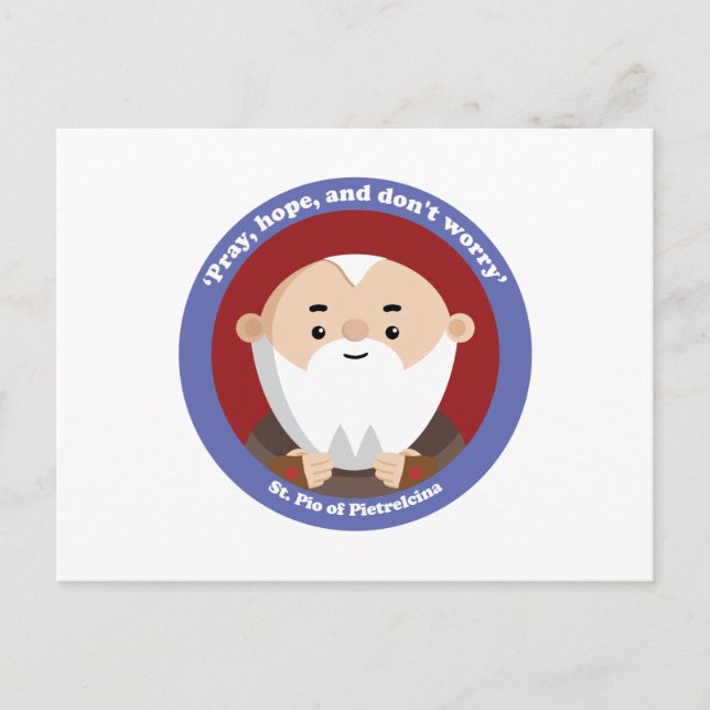 Pio di Pietrelcina Postkarte (Vorderseite)