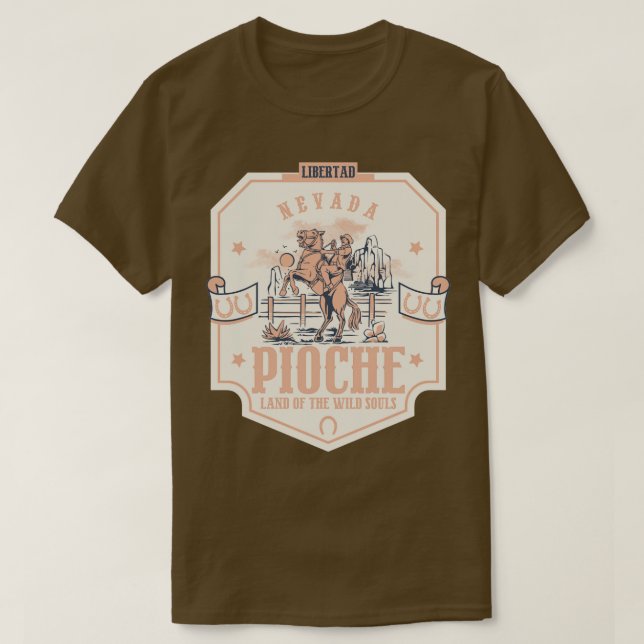 Pioche Nevada Wildwest Stadt 1 T-Shirt (Design vorne)