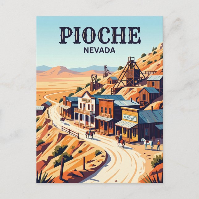 Pioche USA Postkarte (Vorderseite)