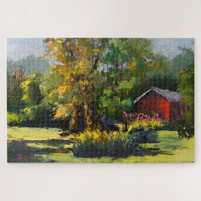 Pioneer Farm beeindruckende Malerei Puzzle (Horizontal)