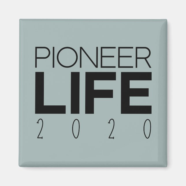Pioneer Life 2020 Graublau Magnet (Vorne)