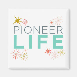 Pioneer Life Funkelnd farbig Magnet