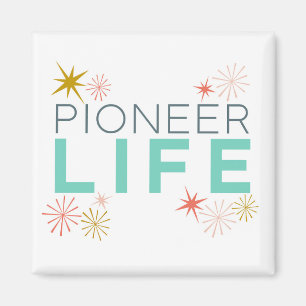 Pioneer Life Funkelnd farbig Magnet