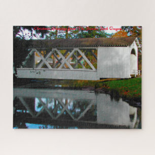 Pioneer Park Oregon. Weihnachtsgrüße Puzzle