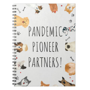 Pioneer Partner Niedliche Hunde Geschenke für JW P Notizblock