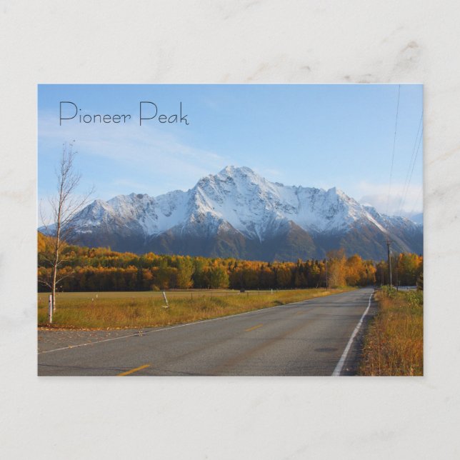 Pioneer Peak Postkarte (Vorderseite)