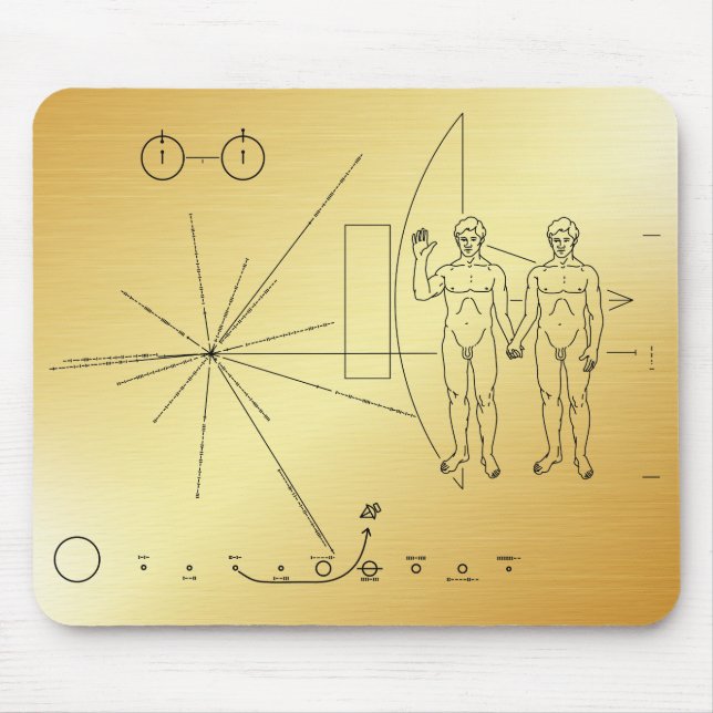 Pioneer Plaque Adam & Adam Mousepad (Vorne)
