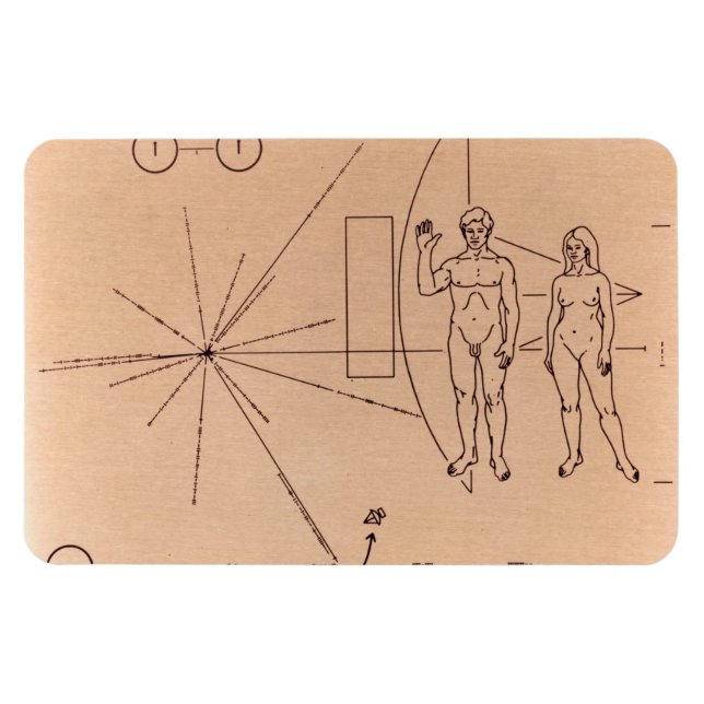 Pioneer Plaque Flexible Magnet (Horizontal)