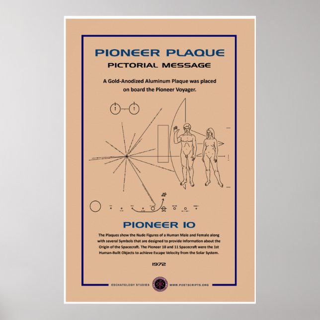 Pioneer Plaque Poster (Vorne)