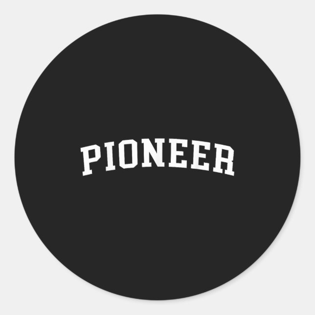 Pioneer Runder Aufkleber (Vorderseite)