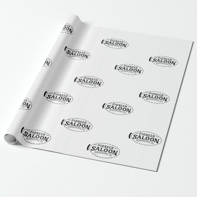 Pioneer Saloon Wrapping Paper Geschenkpapier (Ungerollt)