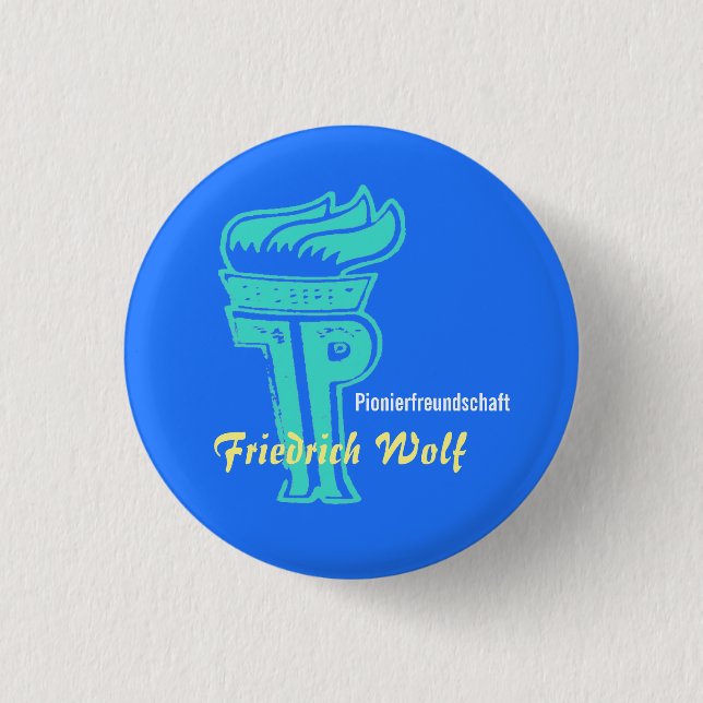 Pionierdesign DDR Button (Vorderseite)