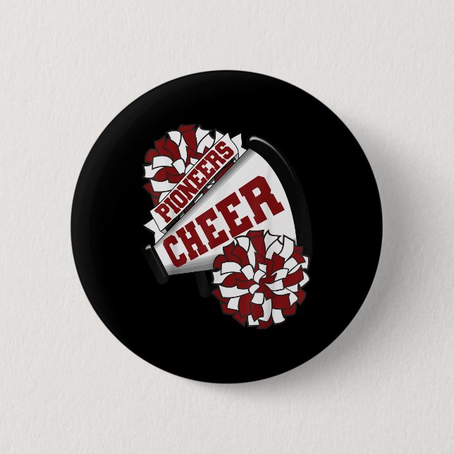 Pioniere feuern zurück zur Cheerleading-Stimmung i Button (Vorderseite)