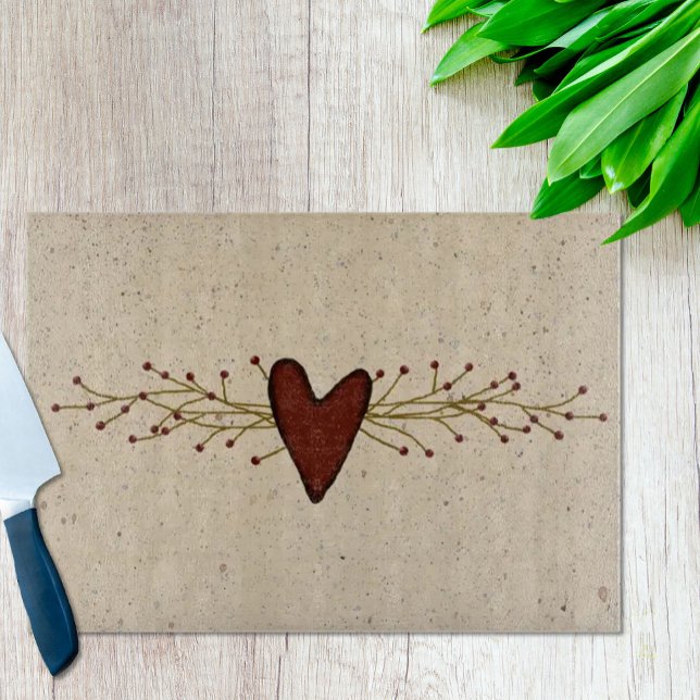 Pip Berry Heart Glass Cutting Board Schneidebrett (Von Creator hochgeladen)