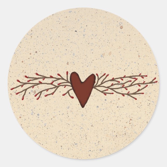 Pip Berry Heart Sticker (Vorderseite)