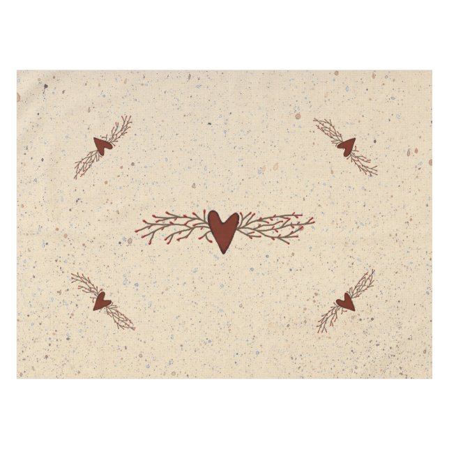 Pip Berry Heart Tablecloth Tischdecke (Vorderseite (Horizontal))