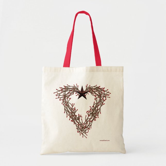 Pip Berry Heart Wreath Bag Tragetasche (Vorne)