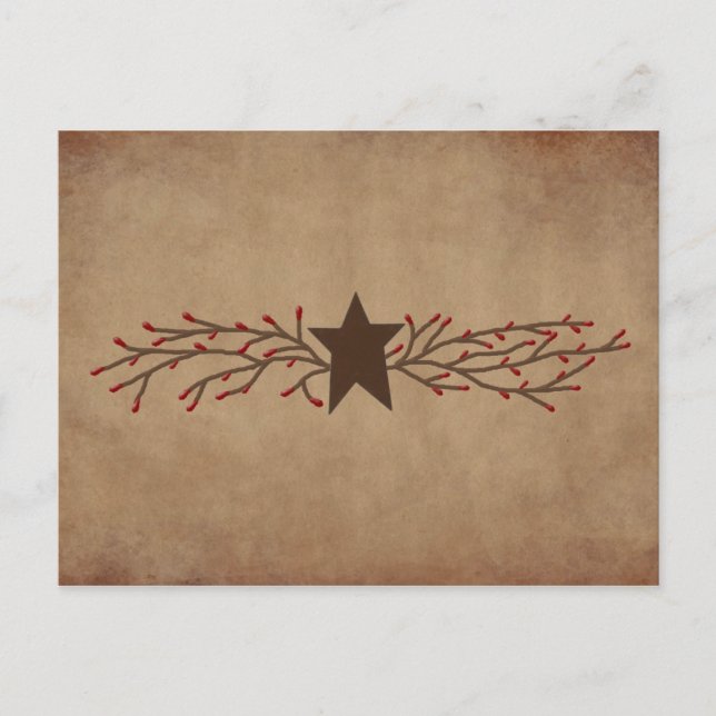 Pip Berry Star Rezeptkarte Postkarte (Vorderseite)