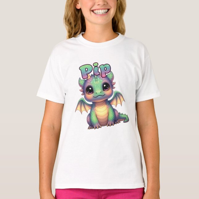 Pip der Baby-Drache  T-Shirt (Vorderseite)