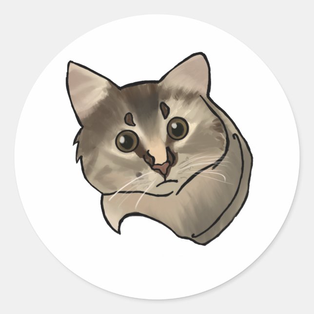 Pip the Niedlich Kitten Sticker (Vorderseite)