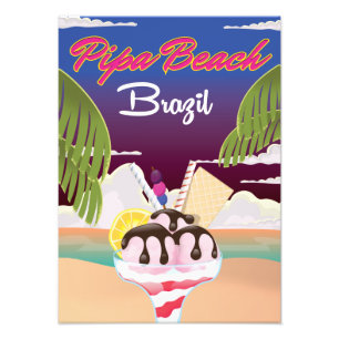 Pipa Beach Brasilien Urlaub Poster