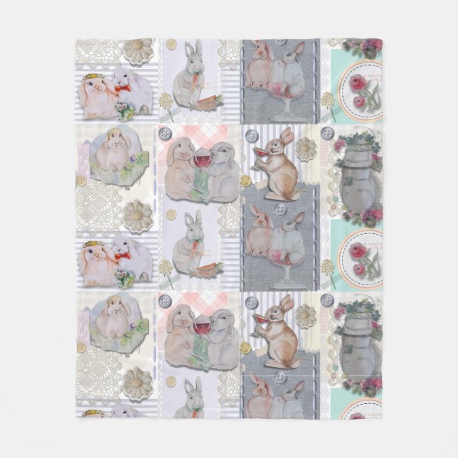 Pipa & Marlow Theme Fleecedecke (Vorderseite)