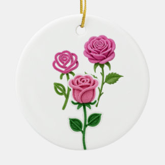 Pipe Cleaner Flower Keramik Ornament